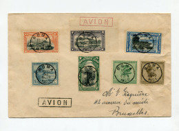 !!! CONGO BELGE, LETTRE PAR AVION DE BOMA POUR BRUXELLES DE 1925 - Cartas & Documentos