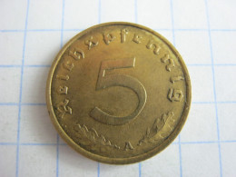 Germany 5 Reichspfennig 1938 A - 2 Reichspfennig