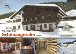 72495764 Wildschoenau Tirol Alpengasthof Schoenangeralm Gastraum Kaeserei Panora - Sonstige & Ohne Zuordnung