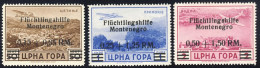 1943 - Emissione Di Cettigne  - Posta Aerea Serie Completa -  Nuovi Linguellati Mlh (2 Immagini) - Occ. Allemande: Montenegro