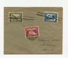 !!! CONGO BELGE, LETTRE POUR LA KANDO AVEC CACHET TRAIN ROYAL DE SAR PRINCE GEORGES D'ANGLETERRE DE 1934 - Covers & Documents