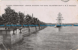 R099734 Thames Embankment. London. Showing The Naval Volunteer Ship H. M. S. Buz - Other & Unclassified