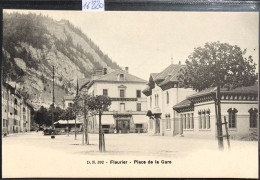 Fleurier (Neuchâtel) Gare Et Place De La Gare - Restaurant Café National (16'880) - Fleurier