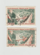 Timbre France 1961 Y&T N°1315 Oblitéré Vallée De La Rance Maisons En Bord De Rivière De Couleurs Différentes - Gebruikt
