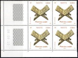 Mayotte Coin Daté YT 237 Porte Livre Sculpté - Unused Stamps