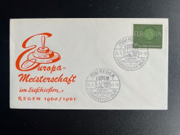 GERMANY 1961 SPECIAL COVER EUROPEAN CHAMPIONSHIP CURLING 24-01-1961 DUITSLAND DEUTSCHLAND - Lettres & Documents