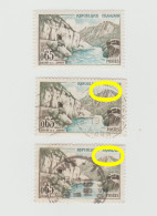 France 1960 1 Timbre Neuf Et 2 Oblitérés YT N° 1239 Vallée De La Sioule - Rocher Bleu - Sommet Bleu - Sommet Manquant - Unused Stamps