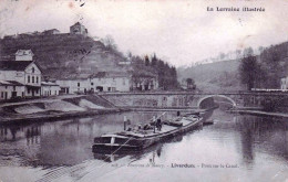 54 - Meurthe Et Moselle - LIVERDUN - Pont Sur Le Canal - Péniche - Liverdun