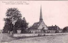 61 - Orne -  SAINT LEGER  Sur SARTHE - L Eglise Et Le Cimetiere - Vimoutiers
