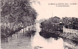 61 - Orne -  LE MESLE  Sur SARTHE ( Le Mêle-sur-Sarthe )  - La Sarthe Et L Usine électrique - Le Mêle-sur-Sarthe