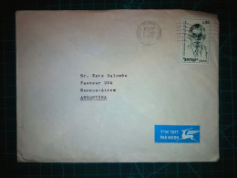 ISRAËL, Enveloppe Circulée Par Avion à Buenos Aires, Argentine. Timbre De La Personnalité Historique. Année 1970. - Used Stamps (with Tabs)