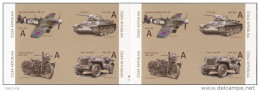 ** Booklet 833-6 Czech Republic Harley Davidson Spitfire T 34 Jeep Ford 2015 1st Edition - WW2