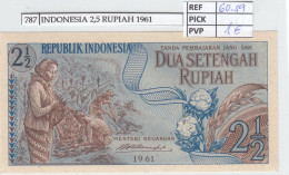BILLETE INDONESIA 2,5 RUPIAS 1961 P-79  - Sonstige – Asien