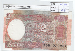 BILLETE INDIA 2 RUPEES 1985 P-79l - Other - Asia