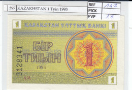BILLETE KAZAKHSTAN 1 TYIN 1993 P-1c - Otros – Asia