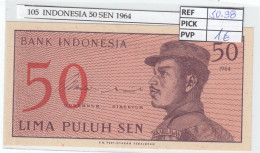 BILLETE INDONESIA 50 SEN 1964 P-94a - Otros – Asia