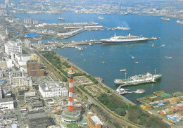 CPA-2012-JAPON-YOKOHAMA-Arrivée Du Paquebot QUEEN ELIZABETH II-TBE - Steamers