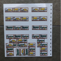 DDR 1978 Zusammendrucke W Zd 362/69 Und S Zd 149/56 Posttransport Postfrisch - Se-Tenant