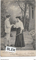 21. Cote D ' Or : Montbard  : Partie De Tennis  ( Mary Courtois  Et René Crebillon ) . - Montbard