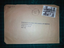 IRLANDE, Enveloppe Distribuée à La Barking & Havering Area School Of Nursing En 1977. Timbre-poste : Peinture D'un Homme - Usados