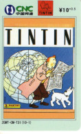 Télécarte CNC  -  TINTIN - Used Telecard - Fumetti