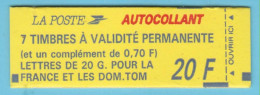 J.P.S. 01/24 - N°20 - France - Carnet 7 TP  Composition Variable - N° 1503 B - Livraison Offerte - Modernes : 1959-...