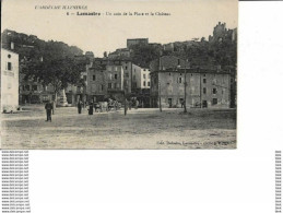 07. Ardeche  :  Lamastre  :  Un Coin De La Place Et Le Chateau . - Lamastre