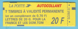 J.P.S. 01/24 - N°21 - France - Carnet 7 TP  Composition Variable - N° 1503 B - Livraison Offerte - Modern : 1959-…