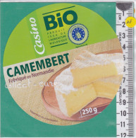 C1352 FROMAGE CAMEMBERT CASINO BIO NORMANDIE 250 Gr - Käse