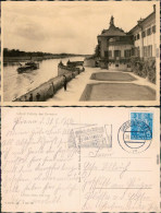 Ansichtskarte Pillnitz Schloss Pillnitz Und Die Elbe Mit Kutter 1956 - Pillnitz