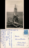 Ansichtskarte Kühlungsborn Bootssteg Mit Segelboot 1955 - Kuehlungsborn