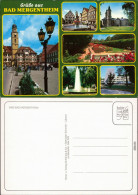 Ansichtskarte Bad Mergentheim Markt, Kirche, Brunnen, Parkanlage 1995 - Bad Mergentheim