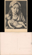 Ansichtskarte  Michelangelo Buonarroti - Maria Mit Dem Kinde 1960 - Pittura & Quadri