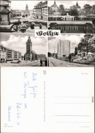 Ansichtskarte Gotha Rathaus, Schloß, Margaretenkirche, Hochhaus 1971 - Gotha