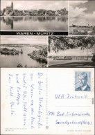 Ansichtskarte Waren (Müritz) Kirche, Überblick, Dampferanlegestelle 1974 - Waren (Mueritz)
