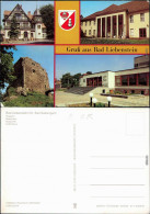 Ansichtskarte Bad Liebenstein Postamt, Badehaus, Burgruine, Kulturhaus 1986 - Bad Liebenstein