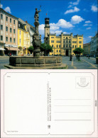 Ansichtskarte Zittau Rathaus Mit Brunnen Im Vordergrund 1995 - Zittau