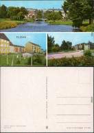 Ansichtskarte Flöha (Sachsen) Überblick, Neubaugebiet, Altbau 1976 - Flöha