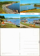 Ansichtskarte Pöhl Talsperre Mit Fähren Booten Stränden Autos VW Bully 1977 - Poehl