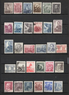 Tchécoslovaquie Lot Entre 1951:52  68 Timbres - Used Stamps