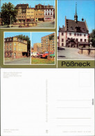 Pößneck Markt Und Mauritiusbrunnen, HO-Hotel Posthirsch, Neubauviertel  1981 - Pössneck