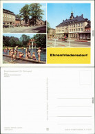 Ansichtskarte Ehrenfriedersdorf Markt, Freibad, Rathaus 1982 - Ehrenfriedersdorf