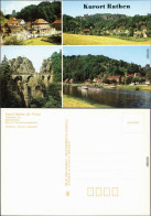 Rathen Teilansicht, Basteibrücke, Blick Zur Dampferanlegestelle 1988 - Rathen