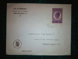 RÉPUBLIQUE DE BELGIQUE, Enveloppe Appartenant à "ST Gabriel" Distribuée à Buenos Aires, Argentine. Année 1965. - Usados