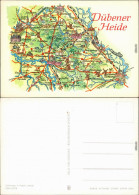 Ansichtskarte Sachsen-Anhalt Landkarte: Dübener Heide 1980 - Sonstige & Ohne Zuordnung