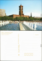 Ansichtskarte Ansichtskarte Mitte-Berlin Rotes Rathaus Und Wasserspiele 1989 - Mitte