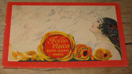 Carte FOLLE VISION, Reine Jeanne PARIS .............. E3-95 - Antiguas (hasta 1960)