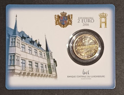 LUXEMBOURG / 2€  2016 / COINCARD _ 50 ANS DU  PONT GRANDE DUCHESSE CHARLOTTE / NEUVE SOUS BLISTER - Luxembourg