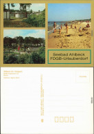 Ansichtskarte Ahlbeck (Usedom) FDGB-Urlauberdorf, Strand 1988 - Autres & Non Classés