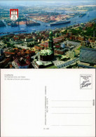 Ansichtskarte Altona-Hamburg Michaeliskirche Und Hafen 1985 - Altona